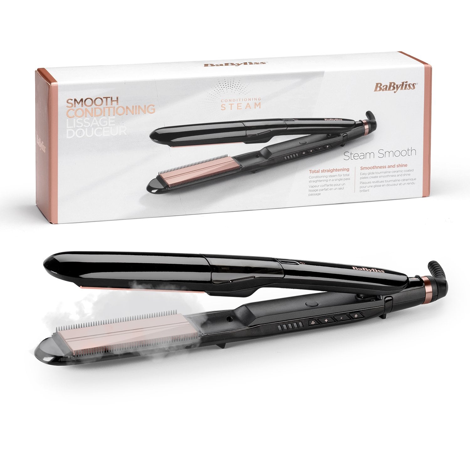 BaByliss ST493E Steam Smooth Kutu ve Ürün Görseli