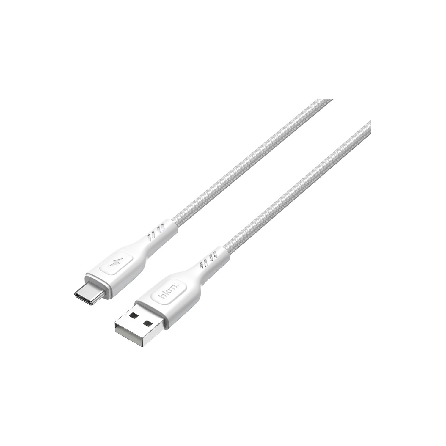 hkm tech KNIT 2A Çıkış, USB-A to Type-C Şarj ve Data Aktarım Kablosu, Örgü Tasarım