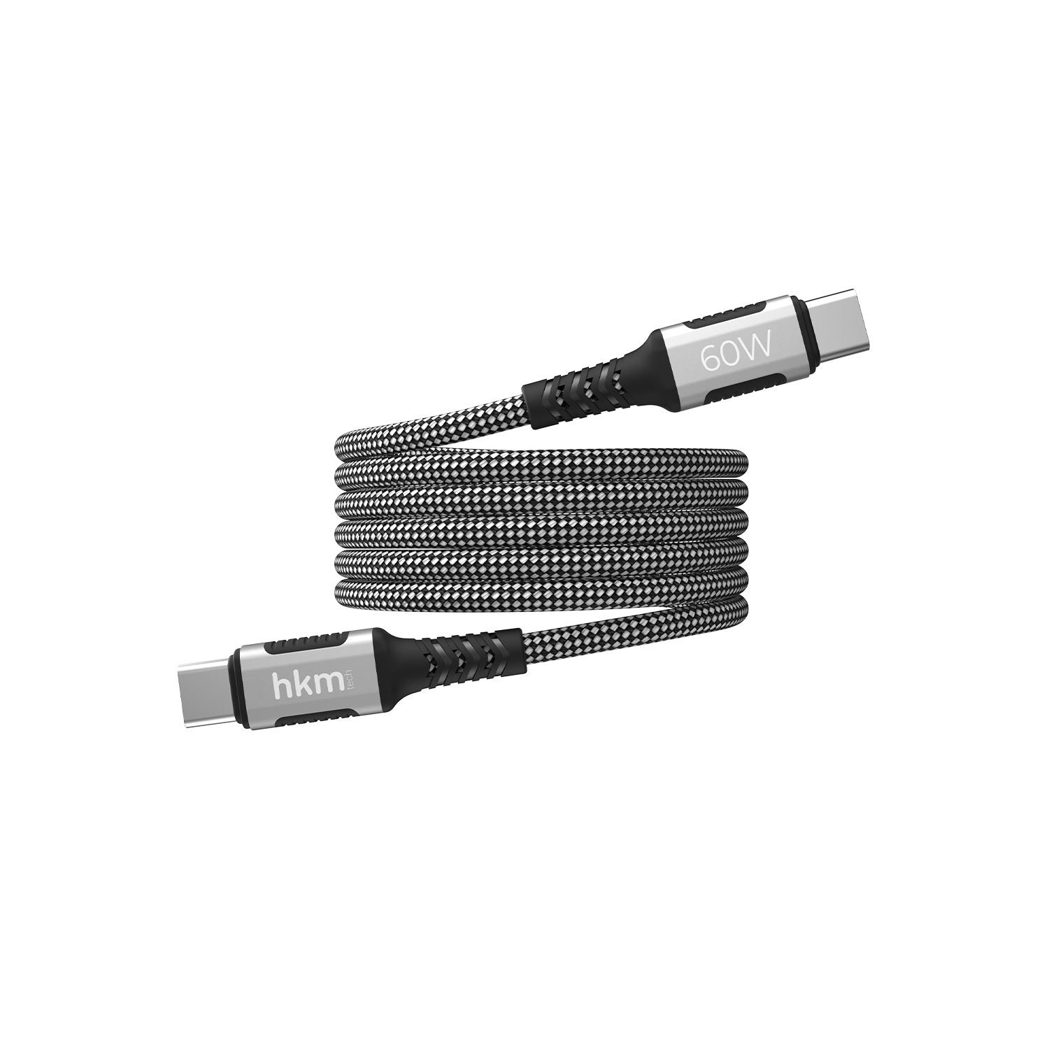 hkm tech DYNAMIC 60W hızlı şarj, Mıknatıslı, Type-C to Type-C Şarj ve Data Aktarım Kablosu